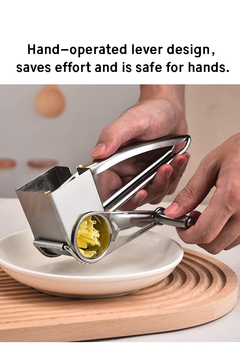 Stainless Steel Cheese Hand Crank Grater Stainless Steel Cheese Hand Crank Grater